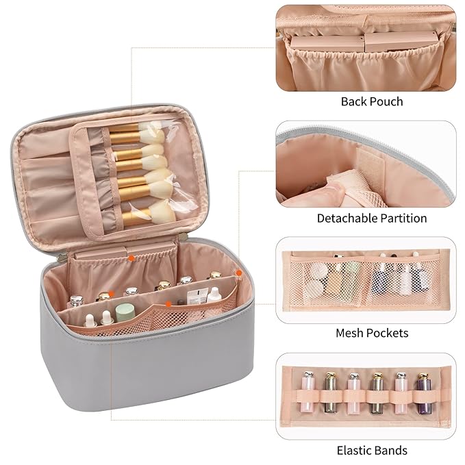 Ocheal makeup bag, portable cosmetic