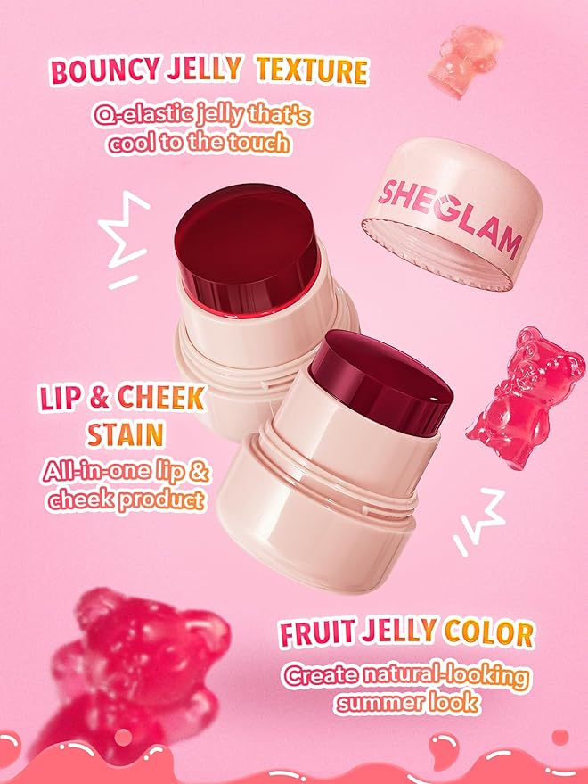 SHEGLAM Jelly-Licious Hydrating Lip & Blush Tint-Ahoy