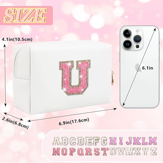 Personalized initial letter patch makeup