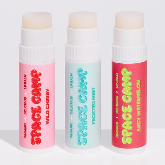 Wellness Jumbo Lip Balm - Originals Pack Variety Flavored Balm (Wild Cherry, Juicy Watermelon, and Frosted Mint) - 3 Pack