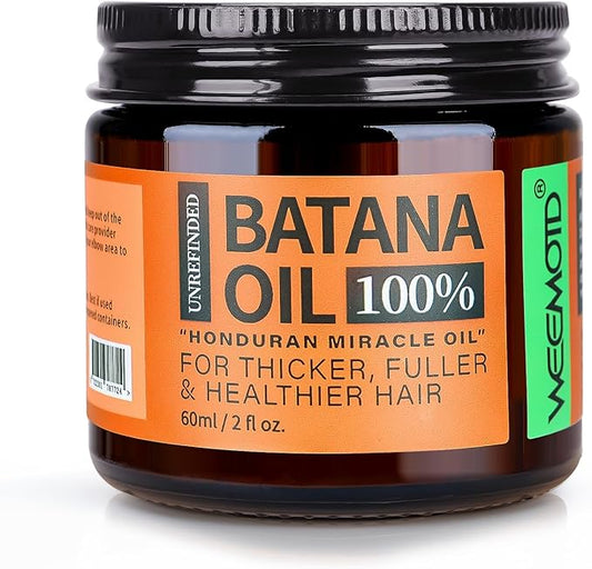 Raw Batana Oil for Hair Growth Dr Sebi, 100% Pure Organic Batana Hair Mask from Honduras, Wild Growth Hair Oil, Scalp Oil Promotes Hair Thickness, Prevents Loss for Men & Women, 2 fl oz (1 Pack)