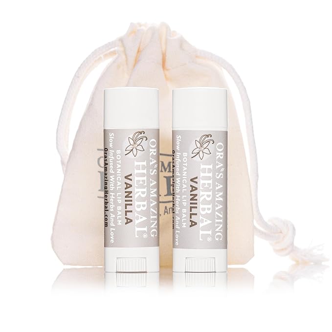 Soothing Natural Vanilla Lip Balm, Beeswax Fragrance