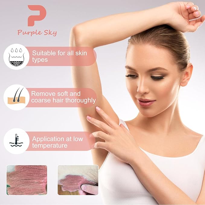 Wax Beads for Hair Removal, 80oz Wax Beads Bulk, Brazilian Waxing for Body SPA, Hard Wax Beans for Face, Bikini, Coarse Hair Removal Wax