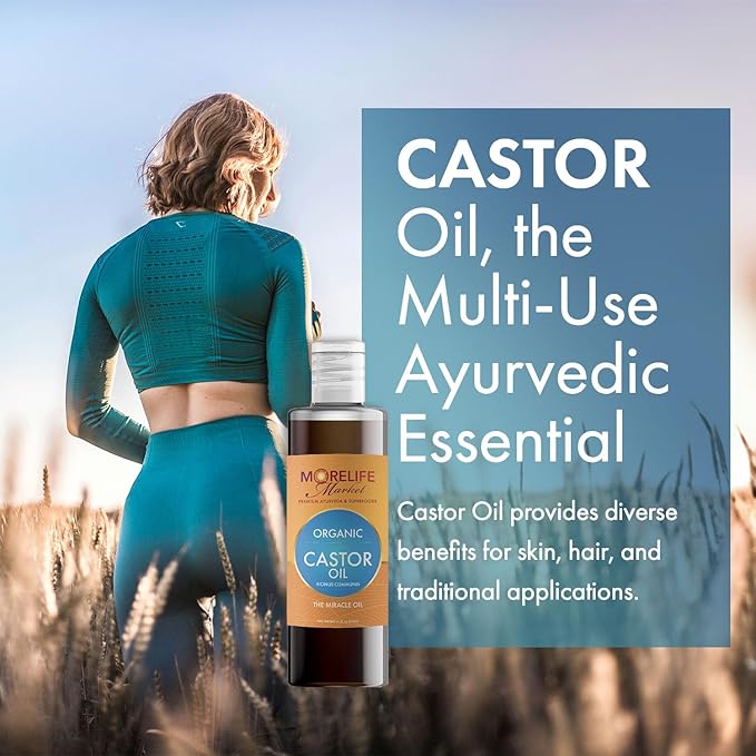 Castor Oil – Ayurvedic Herbal Body Oil for Daily Use – Natural Skincare Ritual – Nourishes, Balances, and Revives