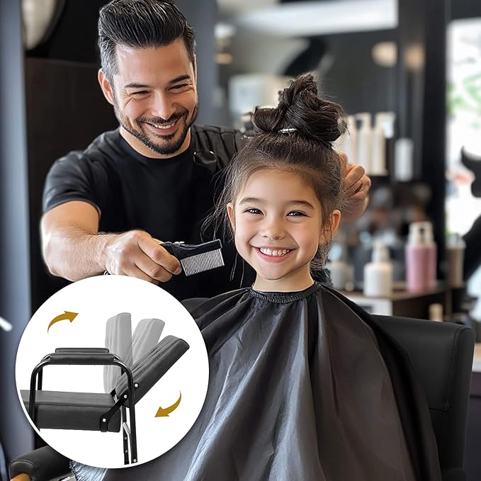 Winado Auto Recline Shampoo Chair, Portable Salon Barber Chair with Tilted Backrest, Heavy Duty Spa Beauty Equipment for Hair Stylists, Tattoo Artists, Cosmetologists, Black