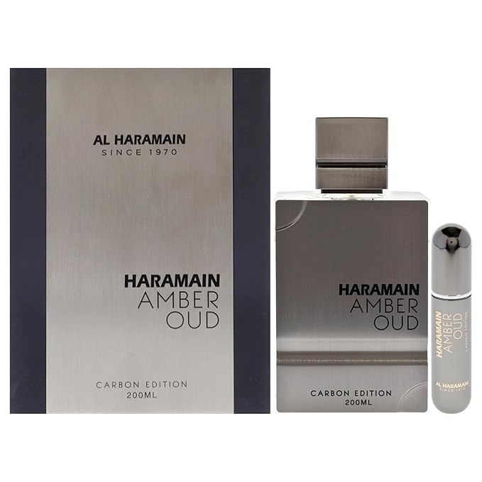Al Haramain Amber Oud Carbon Edition - Cologne for Men - Long Lasting Perfume for Men - Arabian Perfume - Men's Cologne - Oud Perfume - 6.7 oz