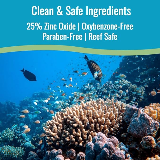 Zinka Colored Zinc Oxide Sunblock – High Zinc Formula for Nose and Face, 2 Pack, Blue