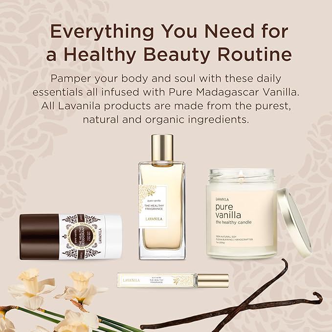 Lavanila Pure Vanilla Perfume for Women, 1.7 Fl Oz - Pure Madagascar Vanilla & Creamy Tonka Bean Fragrance, Clean and Natural Eau de Parfum Made In USA