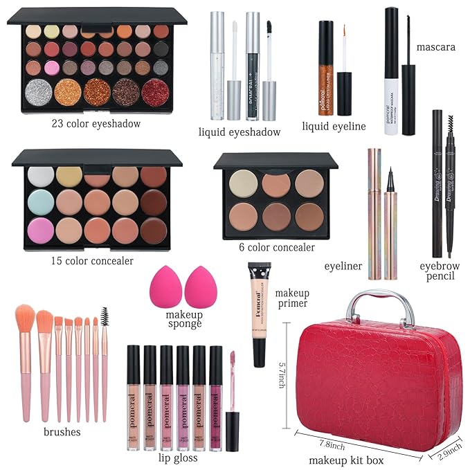 Makeup Kit,Makeup Set For Women Full Kit,Professional Make up Kit For Beginners,Makeup Gift Set For Women,Makeup Sets for Girls,Makeup Kit For Teens