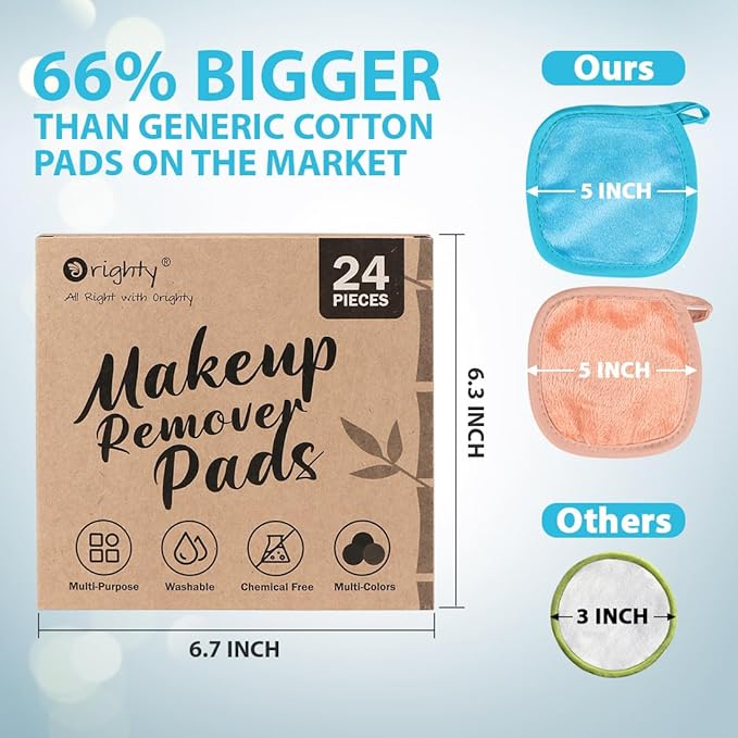 Orighty reusable makeup remover pads