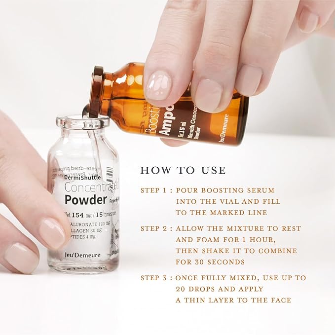 JEU'DEMEURE DermiShuttle Lifting Kit - Anti Aging Serum, Face Serum for Firming, Anti Wrinkle, Skin Elasticity, Hydrating with Collagen, Peptides, Korean Skincare (2 Weeks)