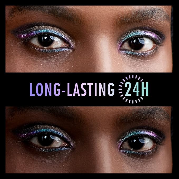 BEPHOLAN Metallic Eyeliner, Blue Purple Shifting Colors Glitter Waterproof Eyeliner, 24h Long-Lasting Pen, Purple-Blue (NORTHERN LIGHT)