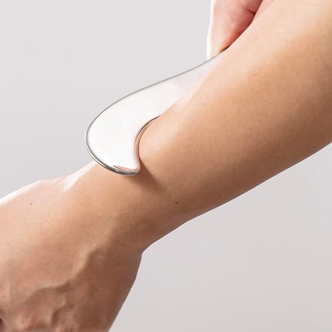 Gua sha Tool gua sha Stainless Steel iastm Tool Gussha Massage Tool Muscle Scraping Tool for Soft Tissue Therapy and Reduce Arms,Back, Legs, Neck Muscle Pain(HS)……