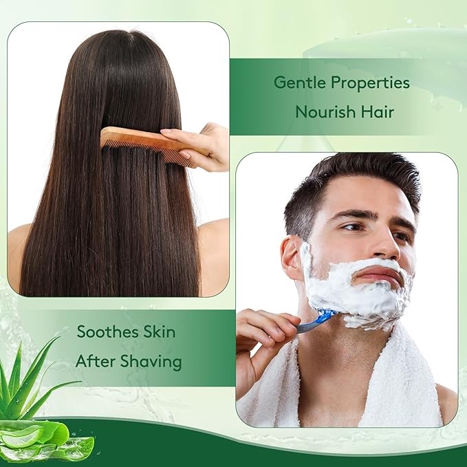 300 ml Aloe Vera Gel, 100% Natural Pure Aloe Vera Hydrating Facial Cream, Soothing & Moisturizing, After Sun Care, Reduce Acne, Repair Scars, Suitable for All Skin Types