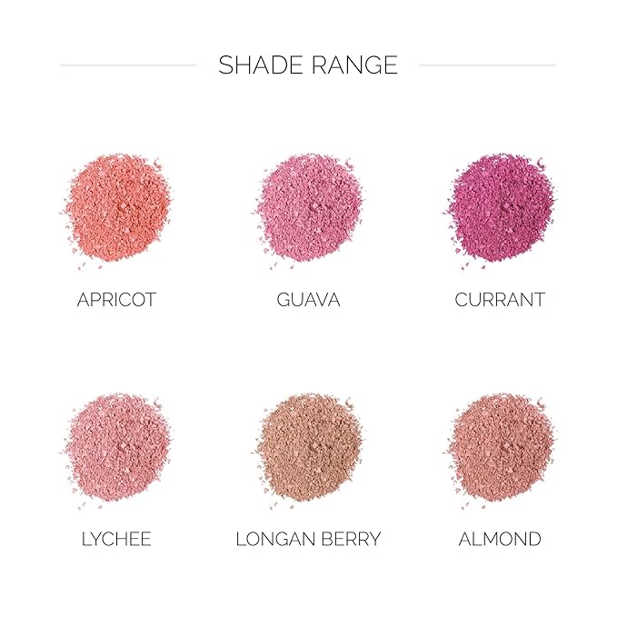 OFIR Elation Powder Blush for Cheeks | Buildable Pigment Adds Radiant Tone | Blurring Powder Softens Lines | Lightweight Texture for Lasting Glow | Almond Fruit - Rosy Taupe Shade 0.13 Oz