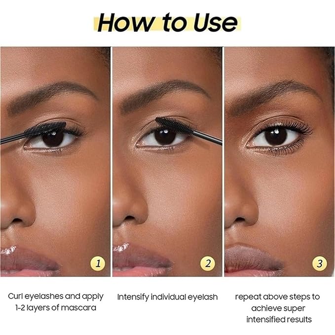 Tubing Mascara Instant Extensions - Black 2-1 Curling Eyelashes and No Clumping, Waterproof Mascara for Volumizing and Lengthening, Create Natural Eye Makeup (0.28 fl. oz)