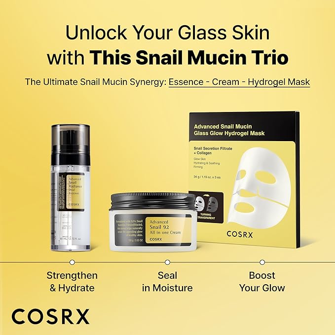 COSRX Snail Mucin 74% + Niacinamide 5% Dual Essence, Anti Aging Face Serum for Dull Skin, Sensitive Skin, Not Tested on Animals, Korean Skin Care, Stocking Stuffers for Women, 2.70 fl.oz / 80ml