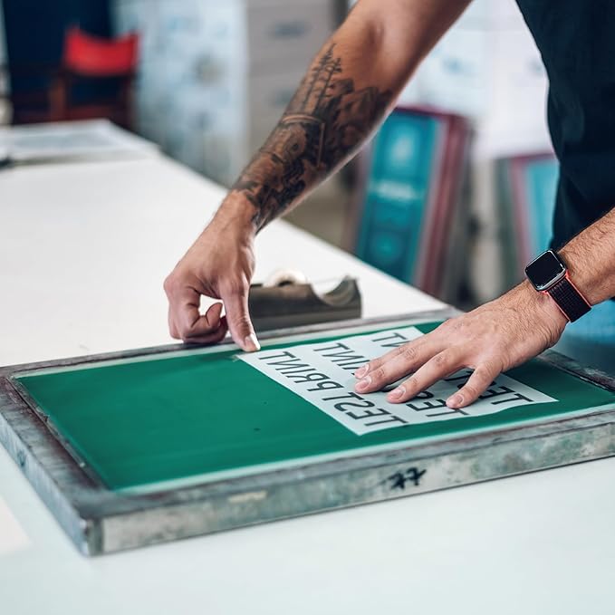 Caydo Screen Printing Emulsion, 32oz Large Capacity Photo Emulsion with Diazo Sensitizer, Measuring Cup, Gloves, and Stir Sticks, Screen Printing Emulsion Kit for Screen Printing Frames