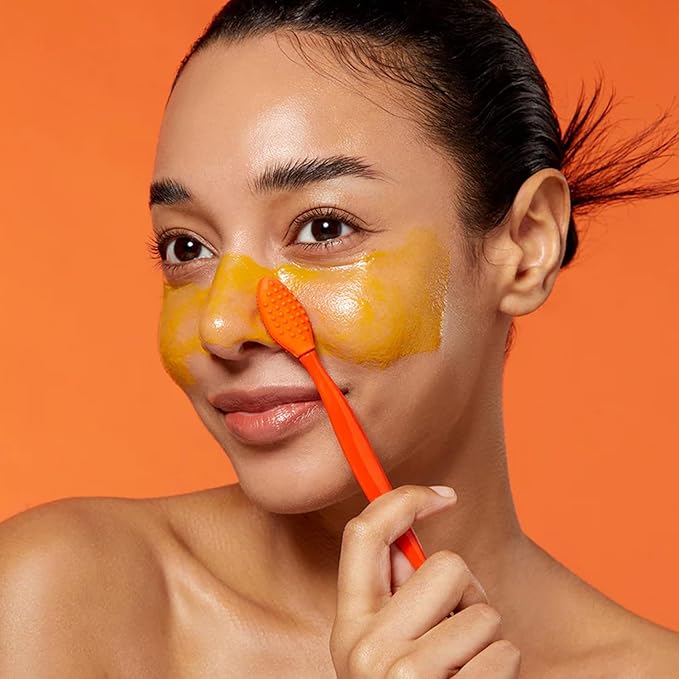 APRILSKIN Pore Cleansing Facial Silicone Brush | for Blackheads Removal & Face Scrubber | Gentle Exfoliation | Deep Pore Cleaning Massager | Pairs with Aprilskin's Carrotene Cleansing Balm