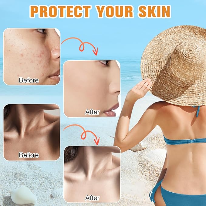 Tinted Sunscreen for Face SPF 50,Universal Protector Solar Con Color,Face Sunscreen Moisturizer,Hydrating Sun Essence Face Sunscreen Hydrating,No Sticky | Travel Size Sunscreen(2PCS)