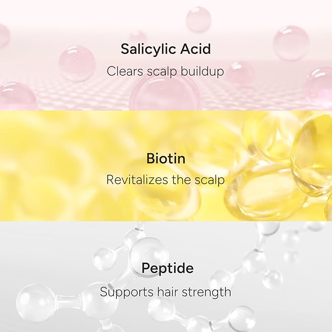 Intensive Korean Rice Water Shampoo – Repair for Thinning Hair w/Protein Complex, Biotin & Salicylic Acid – Volumizing & Scalp Nourishing – Sulfate/Paraben/Silicone-Free – Hinoki Bloom – 500ml