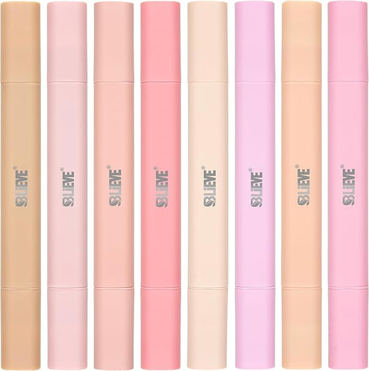 BLIEVE- Aesthetic Bible Highlighters No Bleed Through Assorted Colors, Cute Highlighter Dual Tip For Journaling Supplies And School Accessories, Bible Highlighters And Pens No Bleed (ROSES)