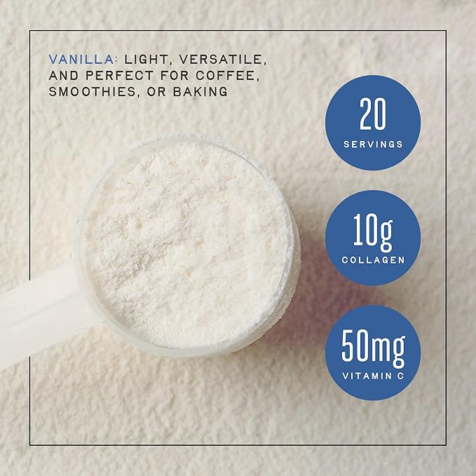 Iron Feather Collagen Powder | Vanilla | Multi-Collagen Protein with Vitamin C | Supports Joints, Tendons, Recovery, Skin, Hair and Nails | 10g Protein per Scoop | Clean and Functional Nutrition
