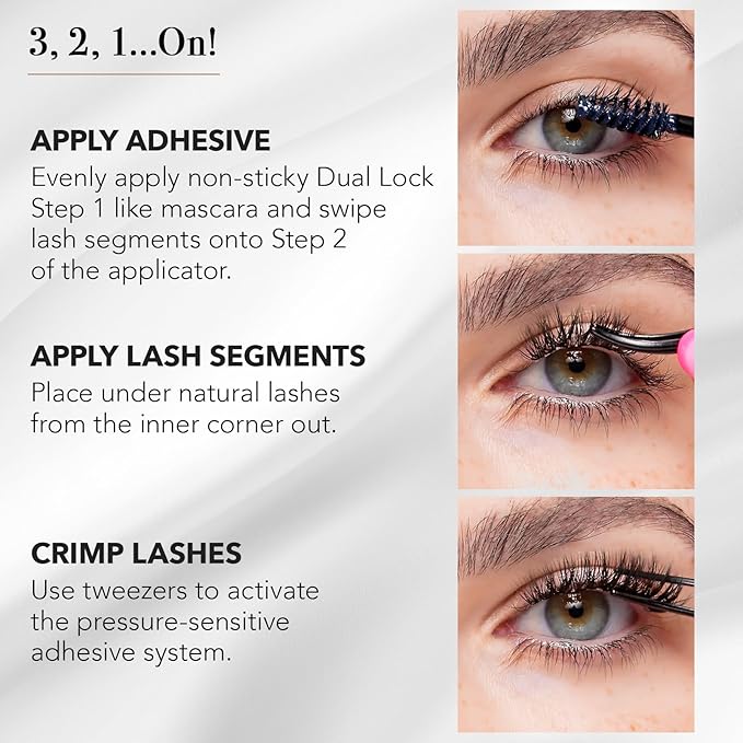 Pro Lash SoftWear Clean Girl Mini Lash Clusters Kit - Natural-Looking, Lightweight Lashes - 7-Day Cluster Eyelash Extensions - False Eyelashes Plus Adhesive and Tweezers - Original No. 35
