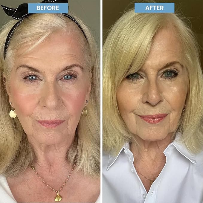 PrimeEyes Glide Eyeliner for Mature Women – Water-Resistant, Long-Stay and Mess-Proof – Gel Cream Texture, Discreet Sharpener and Effective Smudger (Sapphire (blue))