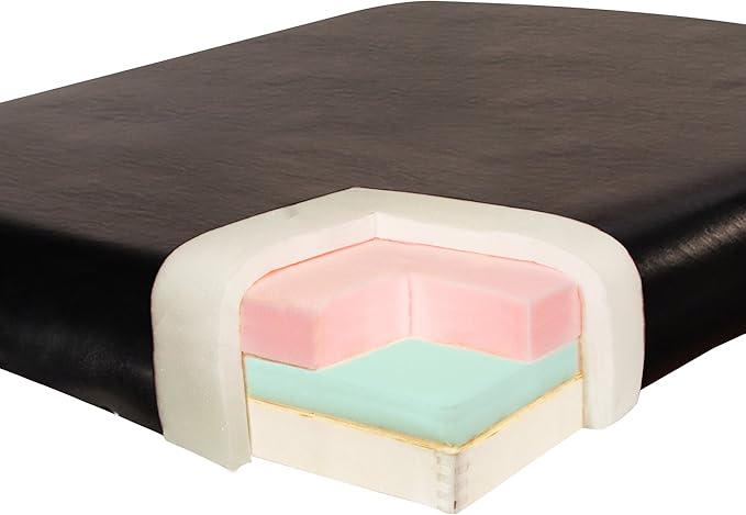 31" Montclair ThermaTopTM Master Massage Portable Massage Table with Memory Foam, Reiki Panels, & Shiatsu Cables(Black& Mahogany) Esthetician Bed- Lash Table