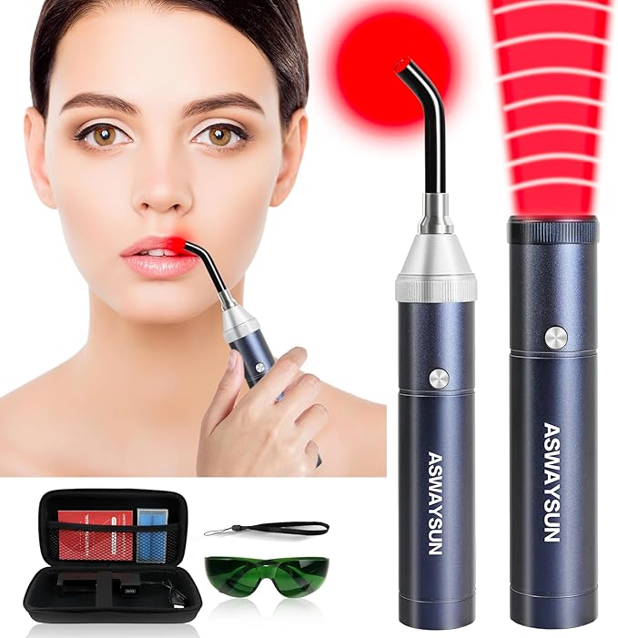 Infrared Red Light Therapy Device for Joints & Muscles Pain Relief, 460:630:660:850:900nm Cold Sore Canker Fever Treat, Portable Near Infrared Wand for Face & Body Mouth Nose Effective 2 in 1 Modes