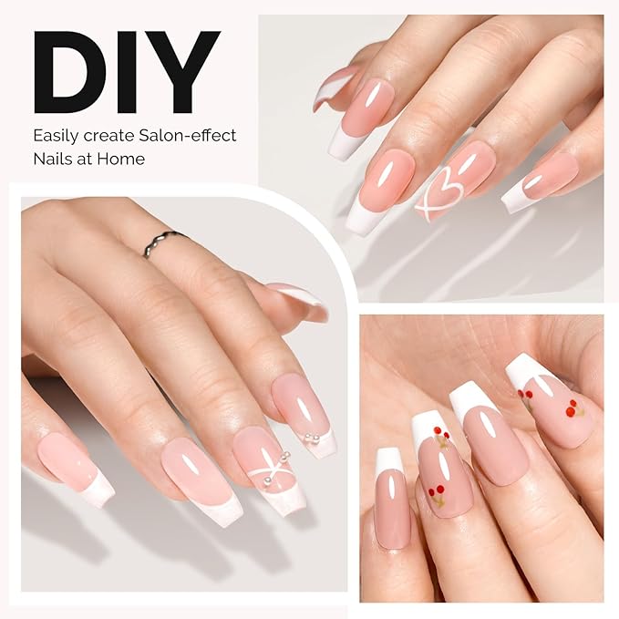 MelodySusie Medium Coffin X Nail Tips - 300Pcs Clear Acrylic, Half Matte Full Cover Press on Nails for DIY Extension & Salon Use,15 Sizes Pre-Shaped for Long-Lasting Manicure