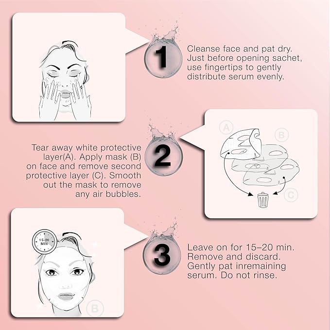 STARSKIN Close-Up 1x40g, Coconut Bio-Cellulose Firming Face Mask for all Skin Types, Face Lifting Korean Skincare Mask, Skin Elasticity Improvement and Rejuvenating Effect, K Beauty Skincare