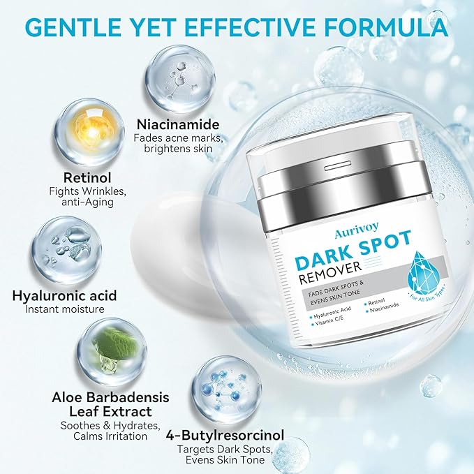 Dark Spot Remover for Face and Body – Dark Spot Corrector Serum for All Skin Types – Fades Age Spots, Sun Spots, Melasma – Anti-Aging Fade Cream for Uneven Skin Tone 1.7 Fl Oz