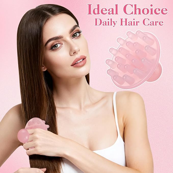 2Pcs Hair Massager Scalp,Resin Head Massager Scalp Gua Sha Tool Head Stress Relief Tools for Face,Body