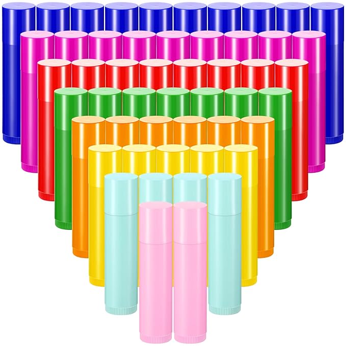 128 Pieces Lip Balm Tubes 5 ml Refillable ml