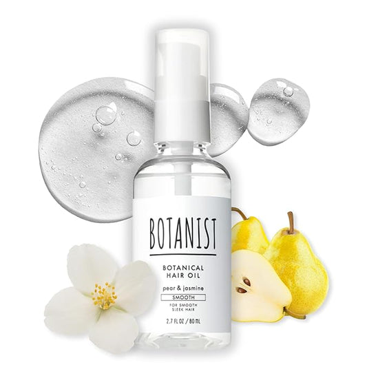 Botanist Natural Hair Oil for Frizzy Hair, Organic Hair Oil for Women, HAIR OIL Spray for Men with Jojoba Oil, Protein, Organics Extract & Squalane, Hair Scalp Oil from Japan 2.7 Fl Oz Pear & Jasmine