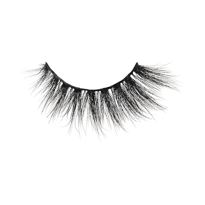 KISS Lash Couture Matte Black Faux Mink Eyelashes Multipack, Matte Twill, Black, Natural Looking, Cruelty-Free & Vegan, Holds Curl, Comfortable, Seamless, Knot-Free Band | 4 Pairs