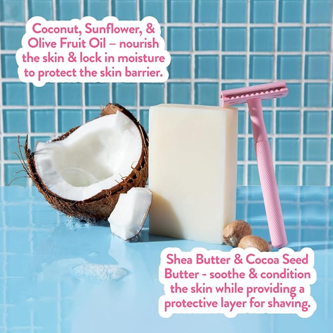 Megababe Blade Bar | Shaving Bar Enriched with Shea Butter | Hydrating for All Skin Types | 4.4 oz