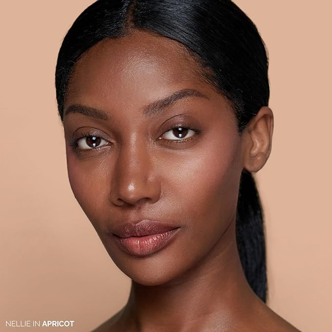 OFIR Elation Powder Blush for Cheeks | Buildable Pigment Adds Radiant Tone | Blurring Powder Softens Lines | Lightweight Texture for Lasting Glow | Apricot - Subtle Peach with Warm Undertones 0.13 Oz