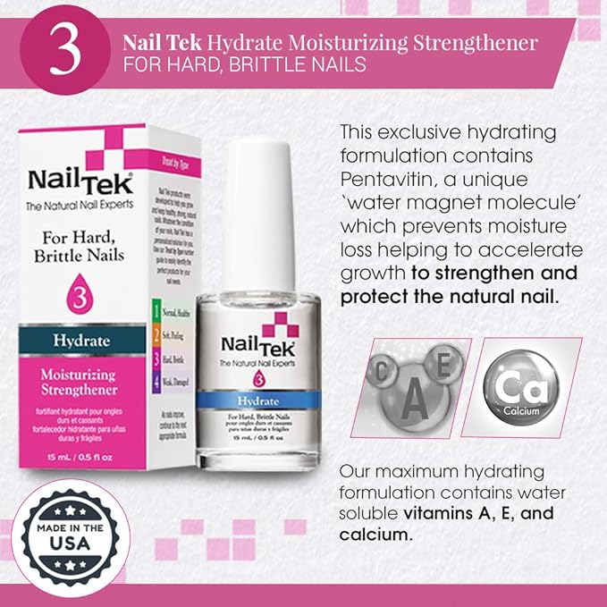 Nail Tek Hydrate 3, Moisturizing