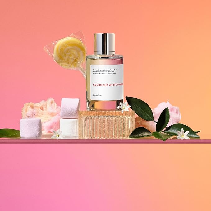 Dossier - Gourmand White Flowers - Eau de Parfum - Inspired by Viktor&Rolf's Flowerbomb - Perfume Luxury - Pure Infused - Paraben-Free - Vegan - For Women - Fragrance 3.4 Fl oz (Spray 100ml)