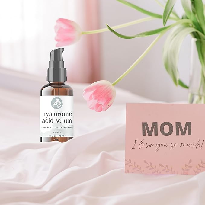 Hyaluronic Acid Face Serum - Hydrating Anti Wrinkle Anti Aging Facial Serum - With Vitamin C and E, Green Tea, Jojoba Oil - Natural and Organic - 1 Oz by Foxbrim Naturals