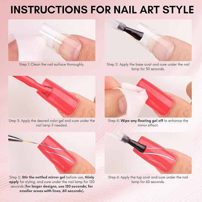 Makartt Chrome Gel Nail Polish: Metallic Gel Nail Polish, 8ml Rose Gold 3D Metal Painting Gel for Nail Art Soak off UV/LED Glossy Mirror Effect Nail Glue Gel for Home Salon DIY Manicure