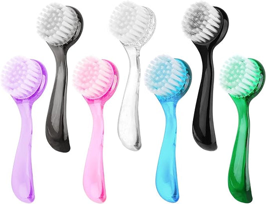 7 Pack Facial Cleansing Brush, Facial Exfoliating Brush Face Wash Scrub Exfoliator Brush for Makeup Skincare Removal (Multicolored)