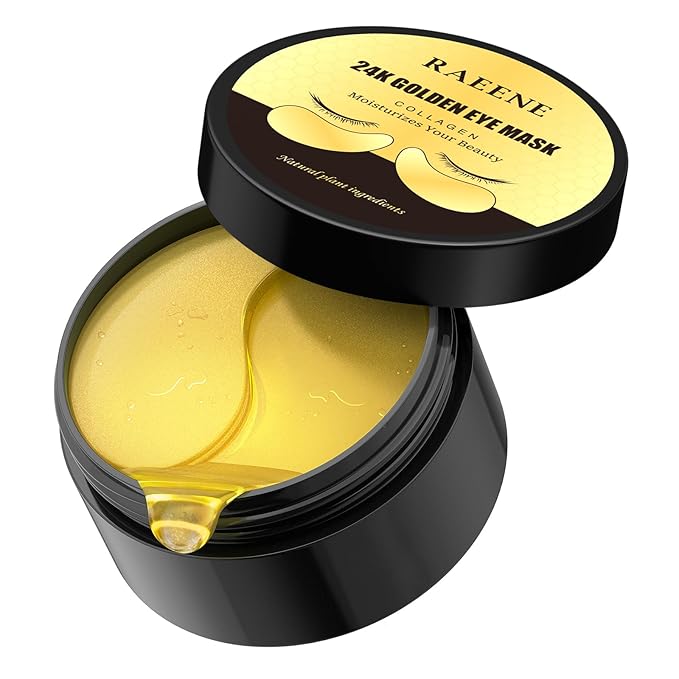 Under Eye Patches (60 Pcs) - 24K Gold Under Eye Mask - Collagen Eye Gel Pads for Removing Dark Circles, Puffiness & Wrinkles Refresh Your Skin