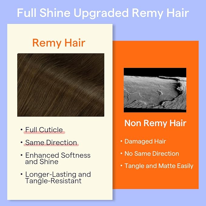 Full Shine Hair Extensions Clip ins 20 Inch Brown Extensions Clip in for Pageant for Thin Hair 7 Pcs 120 G