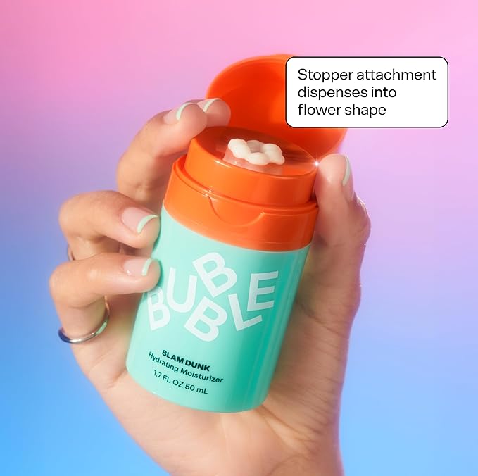 Bubble Skincare Moisture Match Duo – Slam Dunk Moisturizer (50ml) + Cloud Surf Water Cream (50ml) – Targeted Hydration for Dry, Sensitive, and Combination Skin
