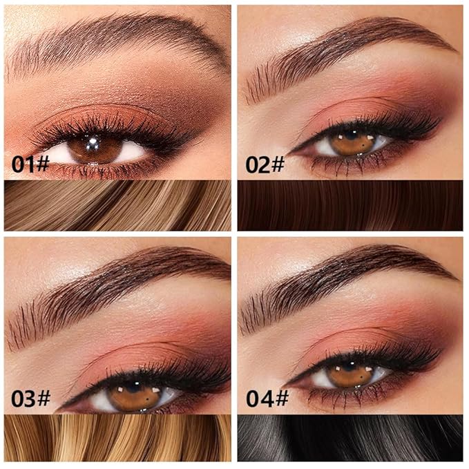 Brow Kit, Eyebrow Pomade,Eye Brow Contour Palette with Double-ended Eyebrow Brush, Full Defined Natural Brows, Long-Lasting Waterproof,01