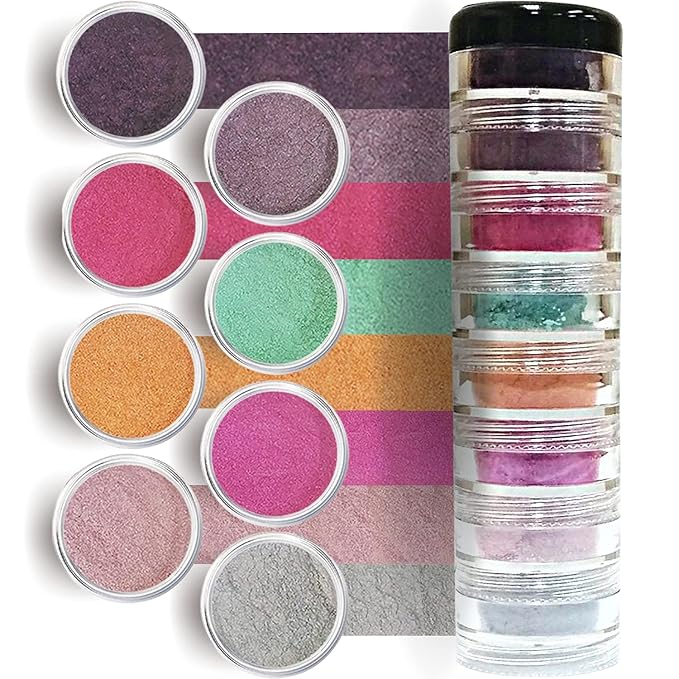 Loose Mineral Eyeshadow and Contouring Palette - Lolly Pop Candy 8 Shade Set